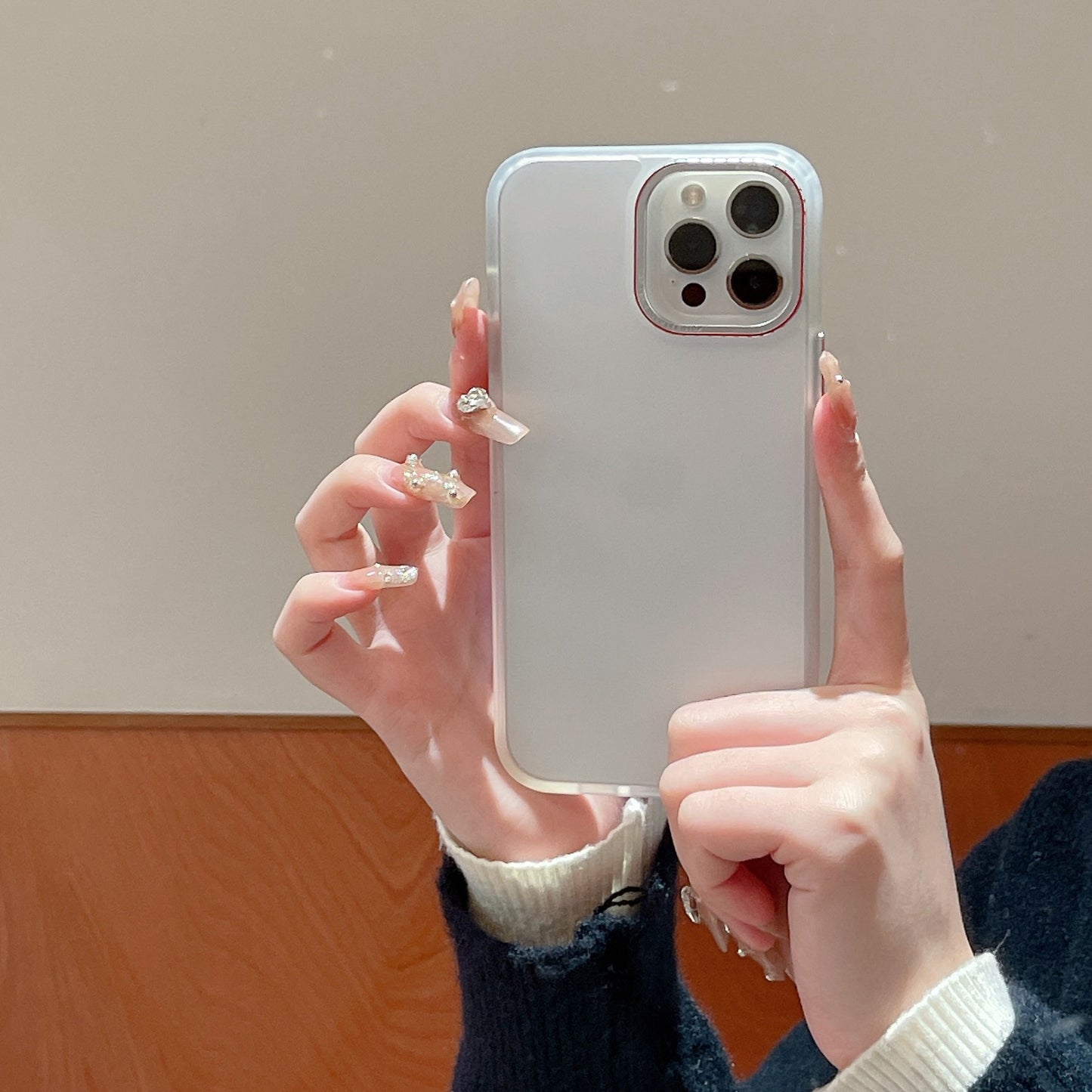 Matte Lycra Soft Edge Phone Case with Metal Camera Ring Shockproof Smooth Touch Design for iPhone 17 17 Pro 17 Pro Max