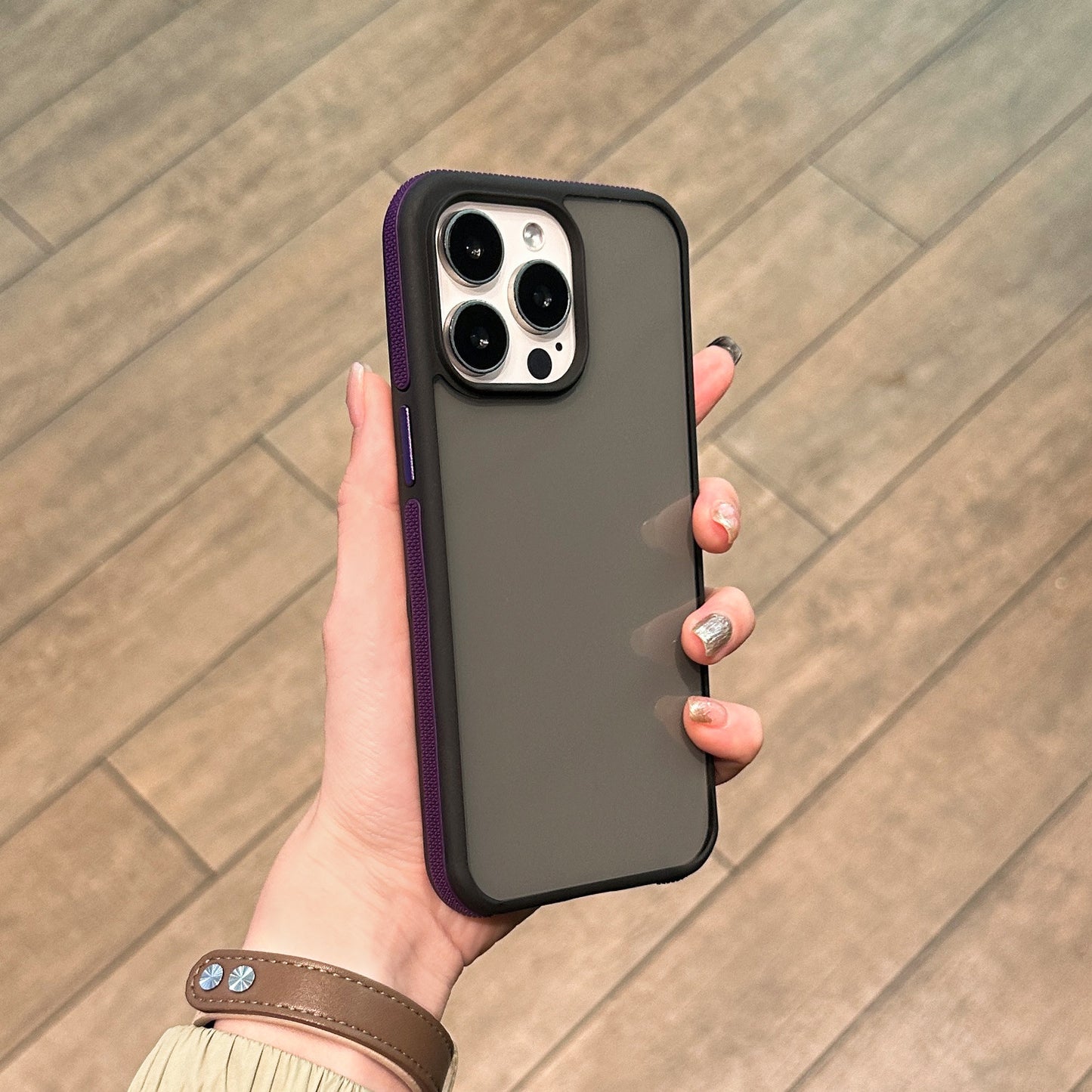 C1 Matte Frosted Shockproof Phone Case with Color Edge Design Slim Protective Cover for iPhone 17 17 Pro 17 Pro Max – Anti-Fingerprint & Soft Touch