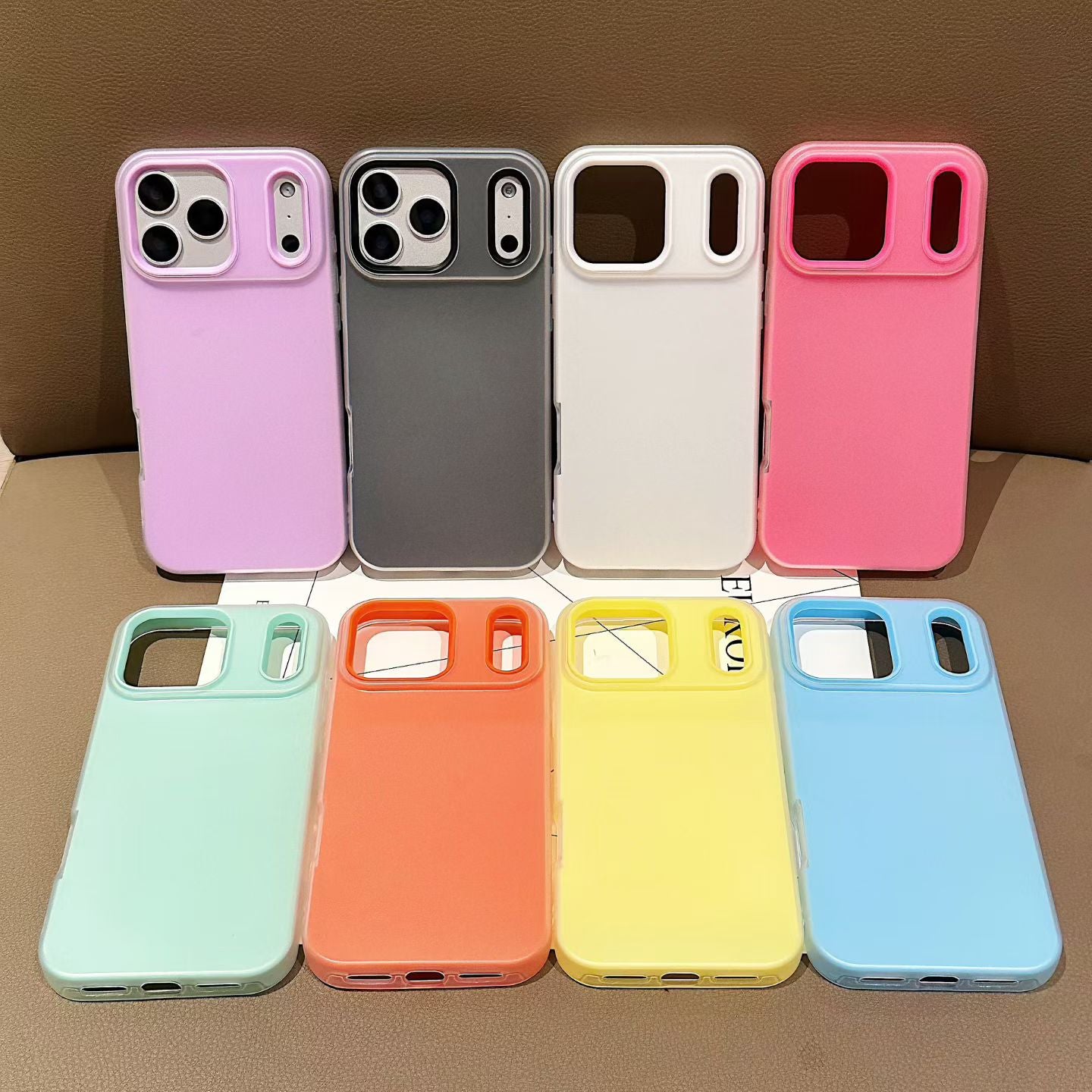 2 in 1 Jelly Silicone Case for iPhone 17 17 Pro 17 Pro Max – Soft Smooth Touch Colorful Cover with Integrated Camera Protection