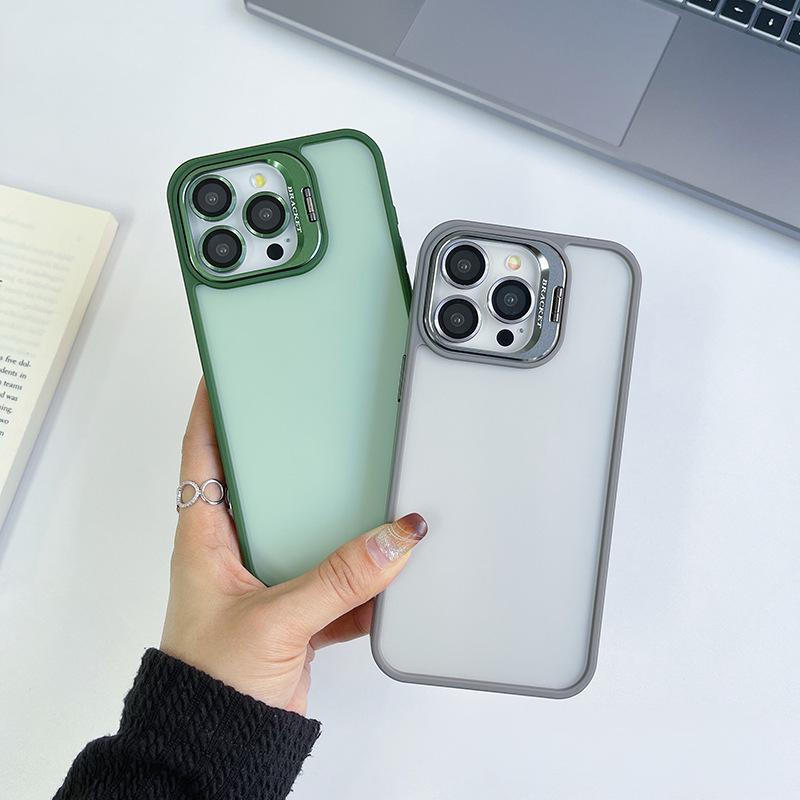 U3 Matte Phone Case with Metal Camera Lens Protector Kickstand Cleaning Wipes Full Cover Shockproof Design for iPhone 17 17 Pro 17 Pro Max