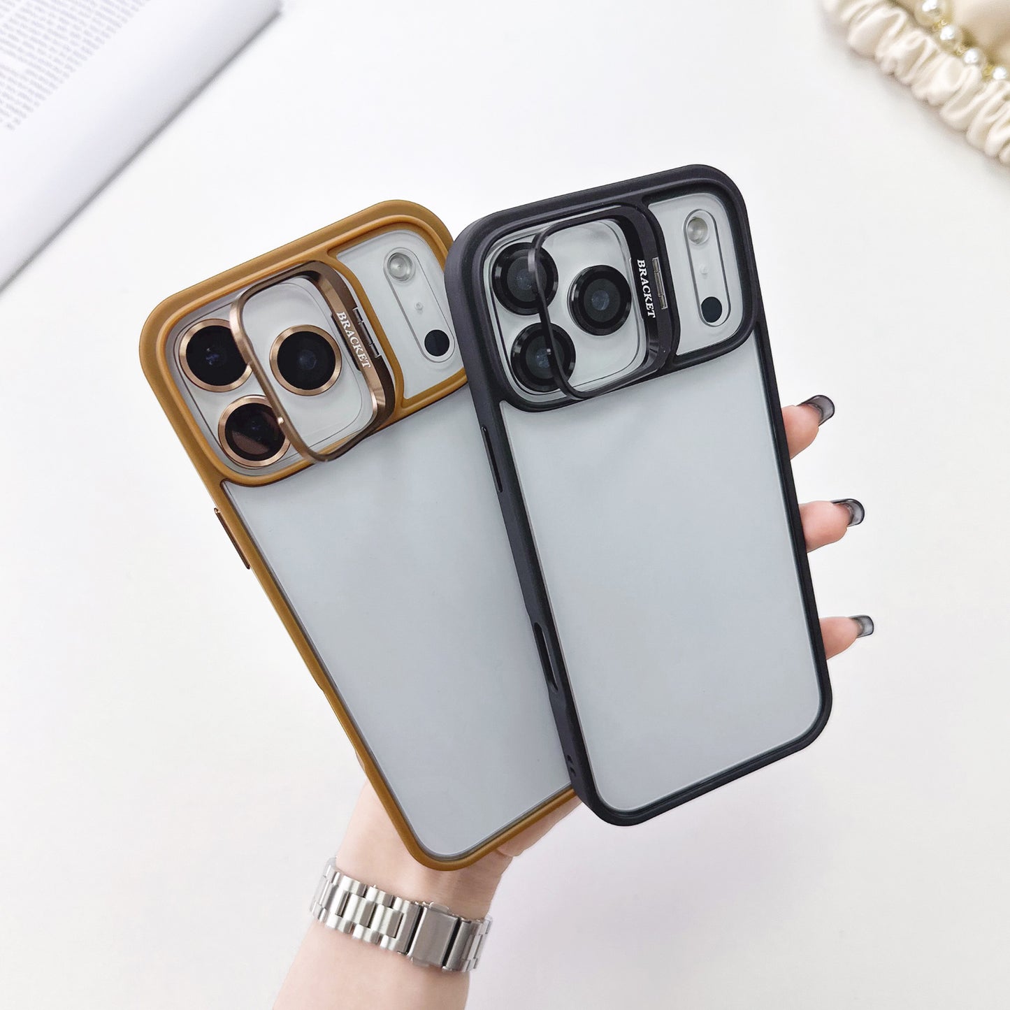 U1 Acrylic iPhone 17 Case with Camera Stand | Clear Shockproof Design