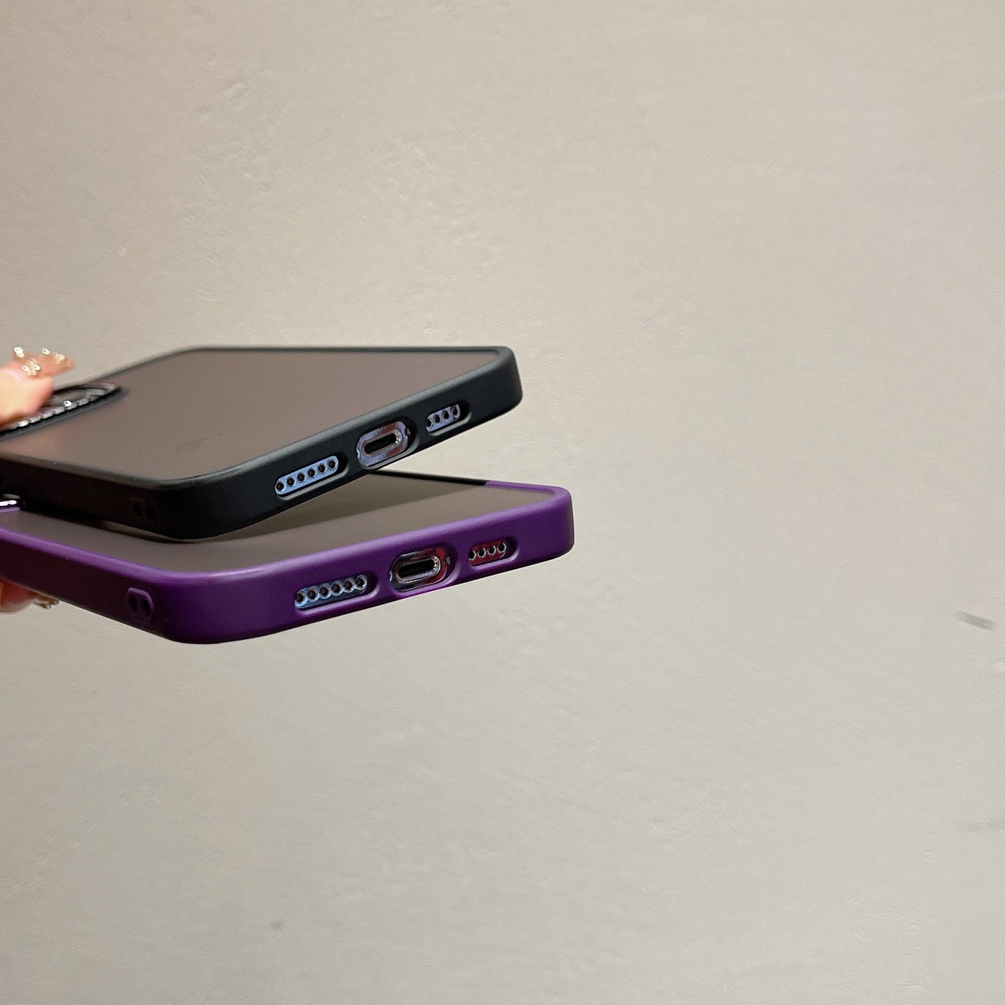 Matte Lycra Soft Edge Phone Case with Metal Camera Ring Shockproof Smooth Touch Design for iPhone 17 17 Pro 17 Pro Max