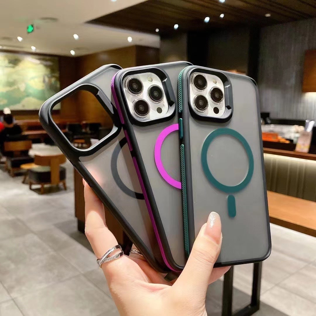 C2 Colorful Magnetic iPhone 17 Case with Matte Finish and MagSafe Ring – Slim, Stylish & Drop Resistant