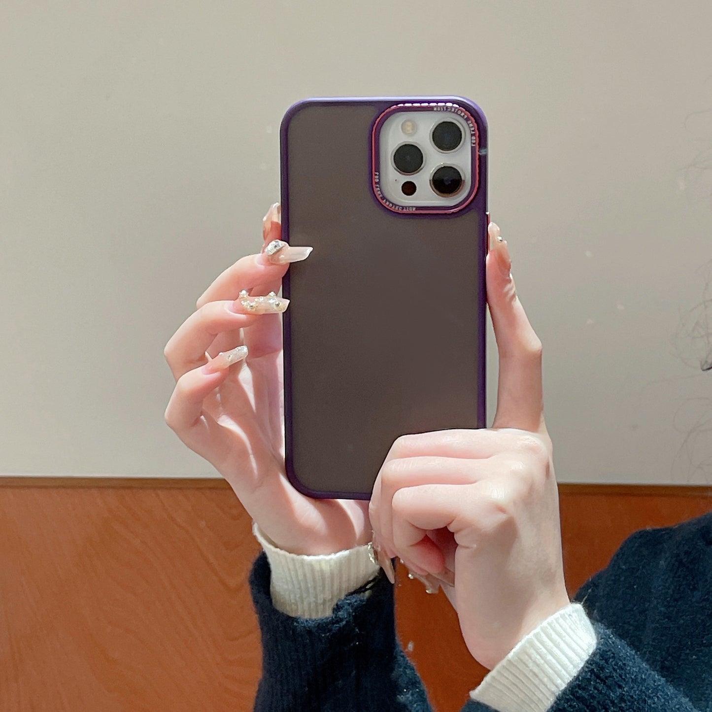 Matte Lycra Soft Edge Phone Case with Metal Camera Ring Shockproof Smooth Touch Design for iPhone 17 17 Pro 17 Pro Max