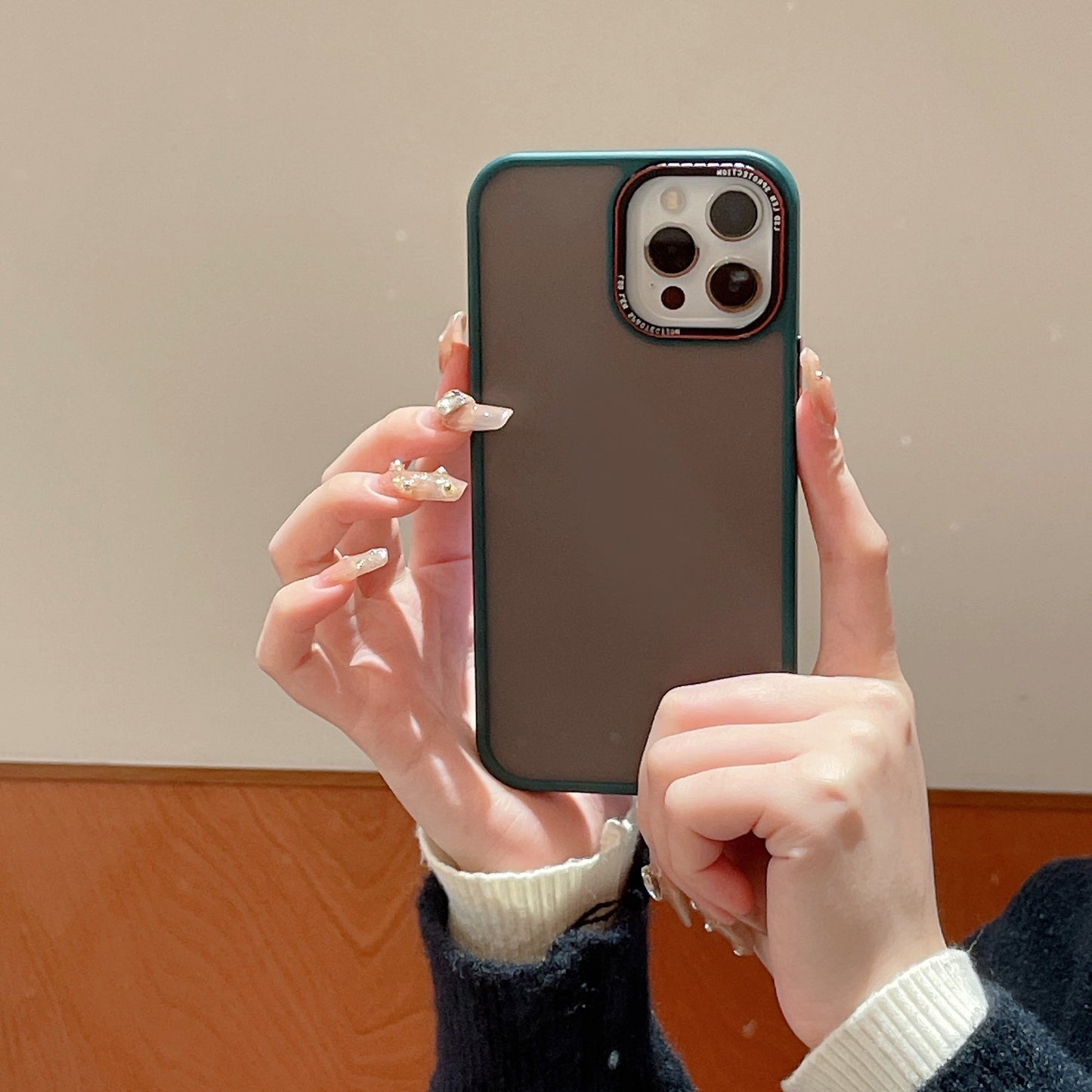 Matte Lycra Soft Edge Phone Case with Metal Camera Ring Shockproof Smooth Touch Design for iPhone 17 17 Pro 17 Pro Max