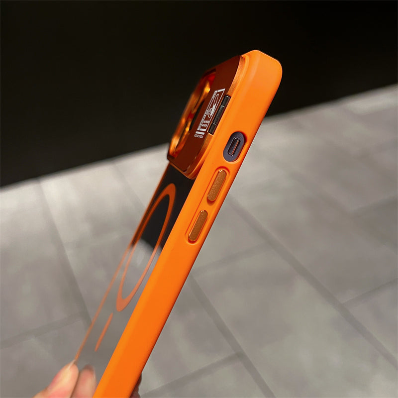 Clear Magnetic iPhone 17 Case with Camera Stand and Alcohol Cleaning Kit – Matte Finish & Drop Protection