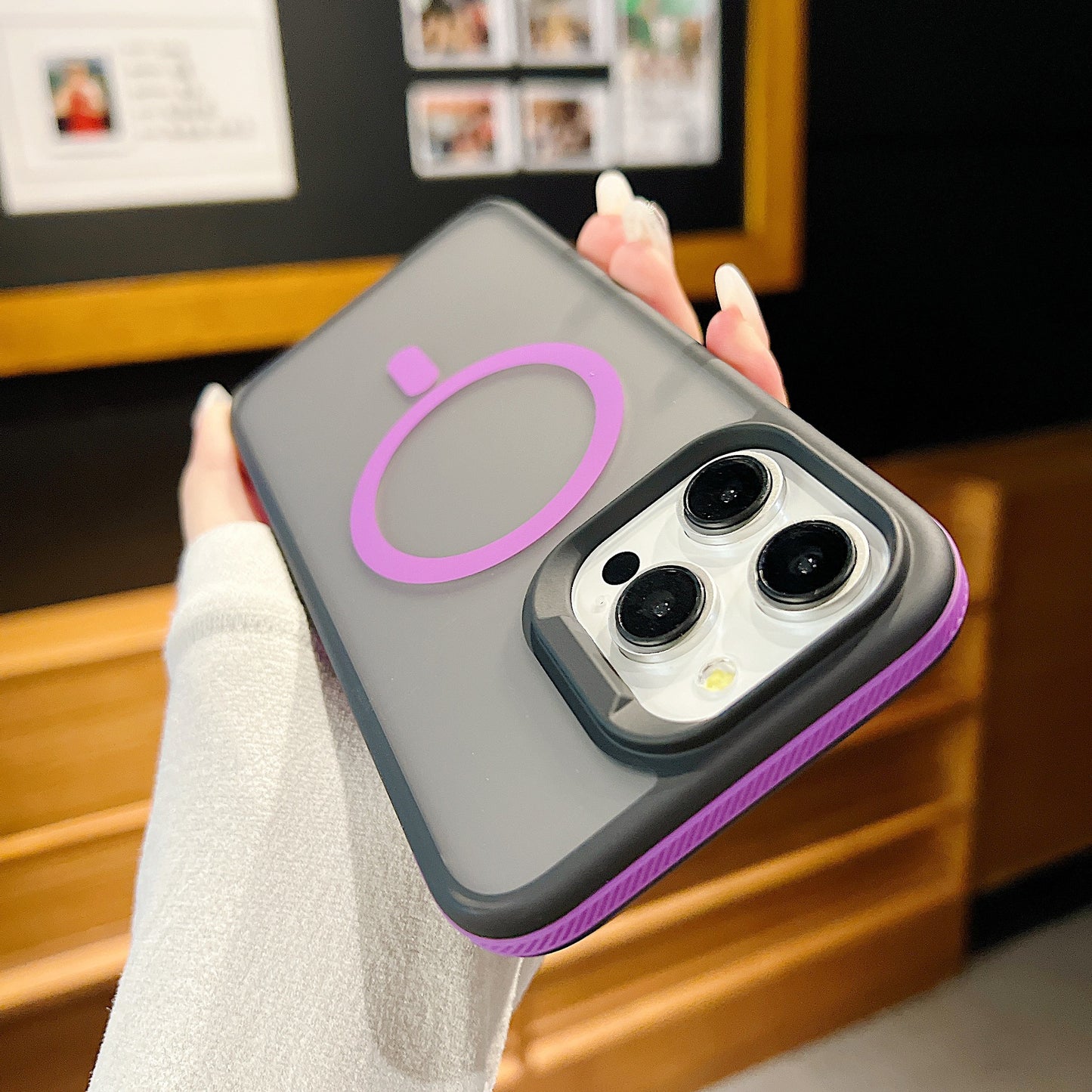 C2 Colorful Magnetic iPhone 17 Case with Matte Finish and MagSafe Ring – Slim, Stylish & Drop Resistant