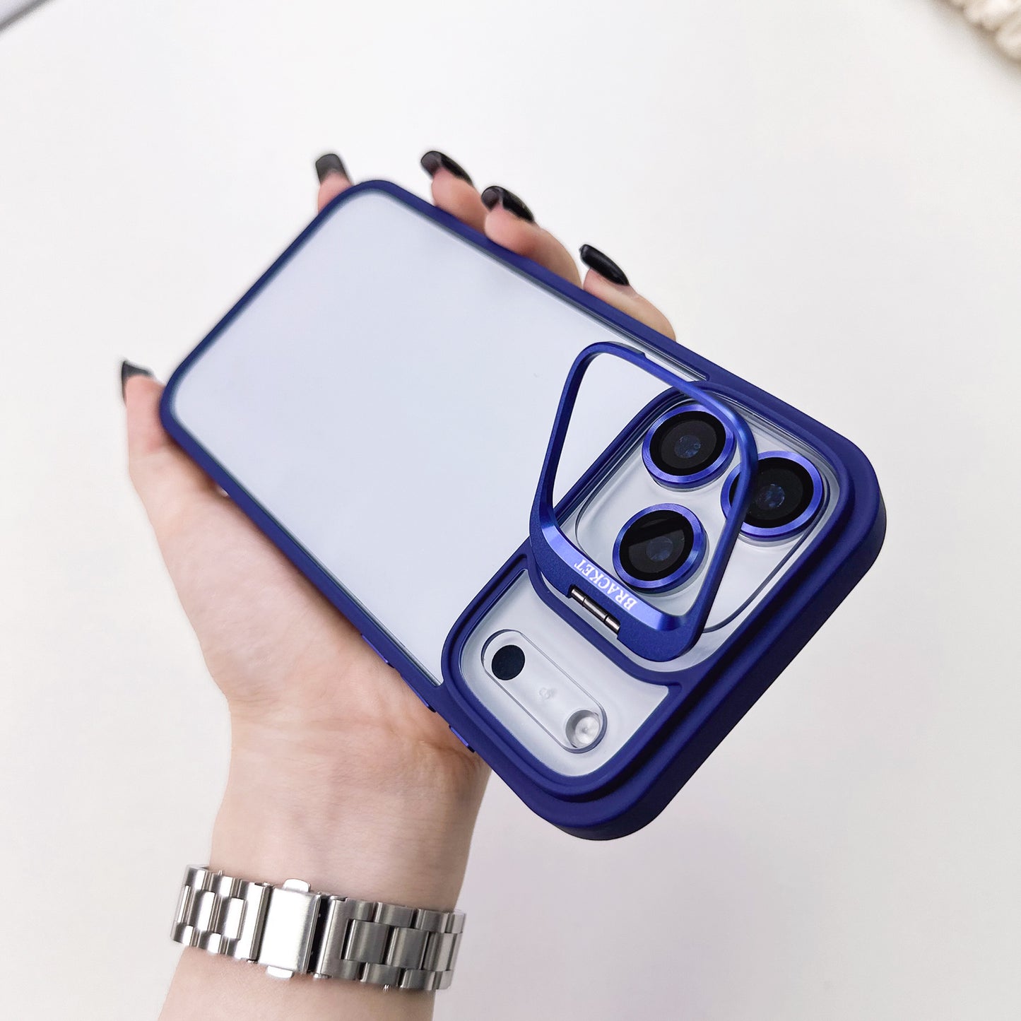 U1 Acrylic iPhone 17 Case with Camera Stand | Clear Shockproof Design