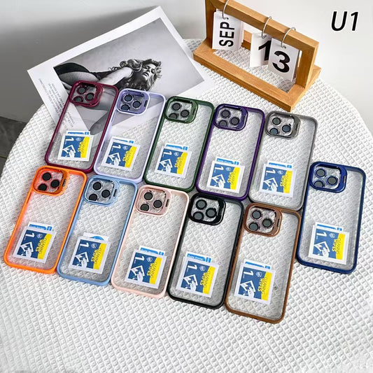 Wholesale Acrylic Phone Case with Foldable Kickstand and Cleaning Kit Compatible with Iphone 17 Series Shockproof clear Protective Cover