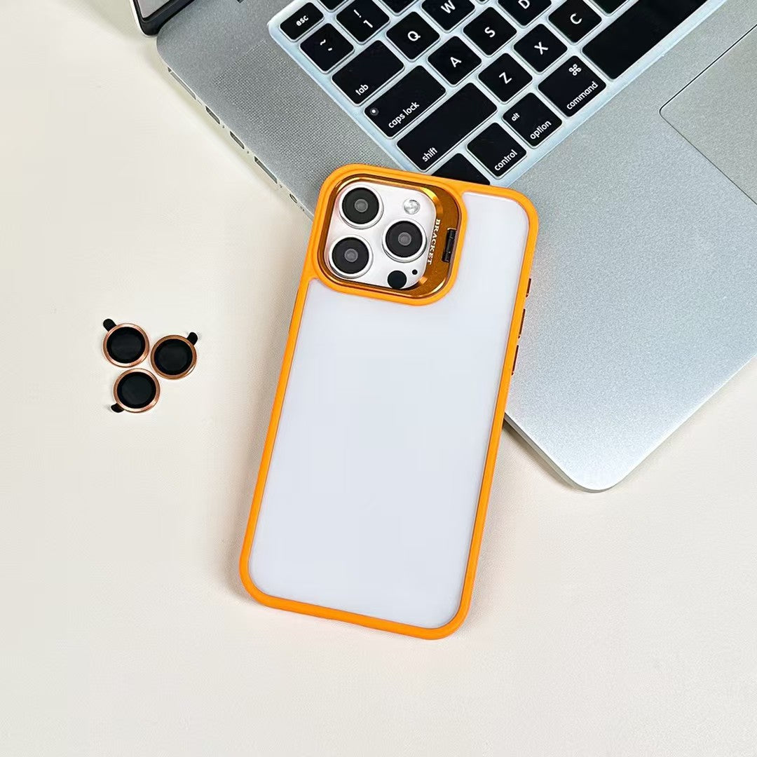 Wholesale Acrylic Phone Case with Foldable Kickstand and Cleaning Kit Compatible with Iphone 17 Series Shockproof clear Protective Cover