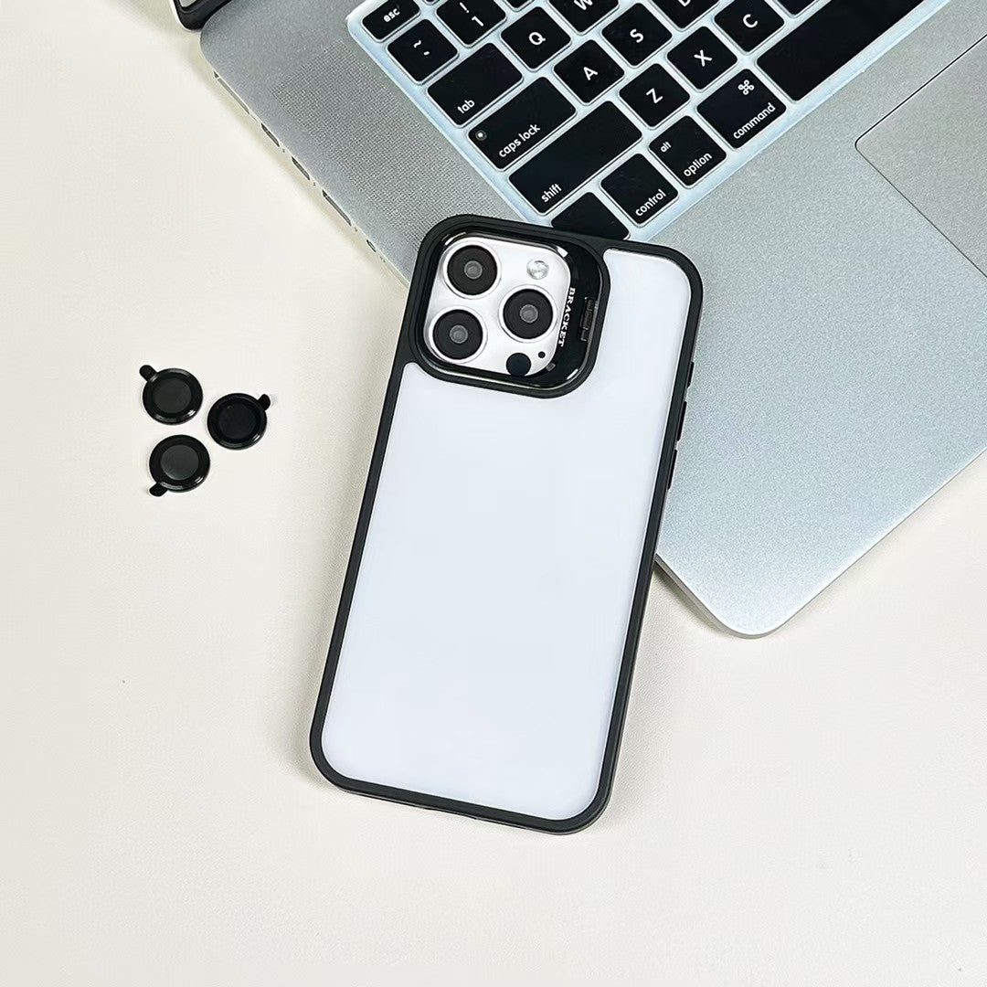 Wholesale Acrylic Phone Case with Foldable Kickstand and Cleaning Kit Compatible with Iphone 17 Series Shockproof clear Protective Cover