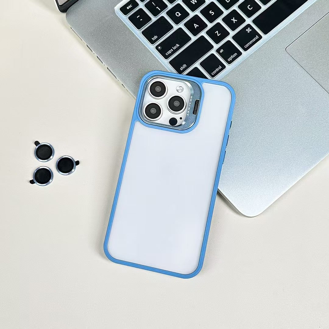 Wholesale Acrylic Phone Case with Foldable Kickstand and Cleaning Kit Compatible with Iphone 17 Series Shockproof clear Protective Cover