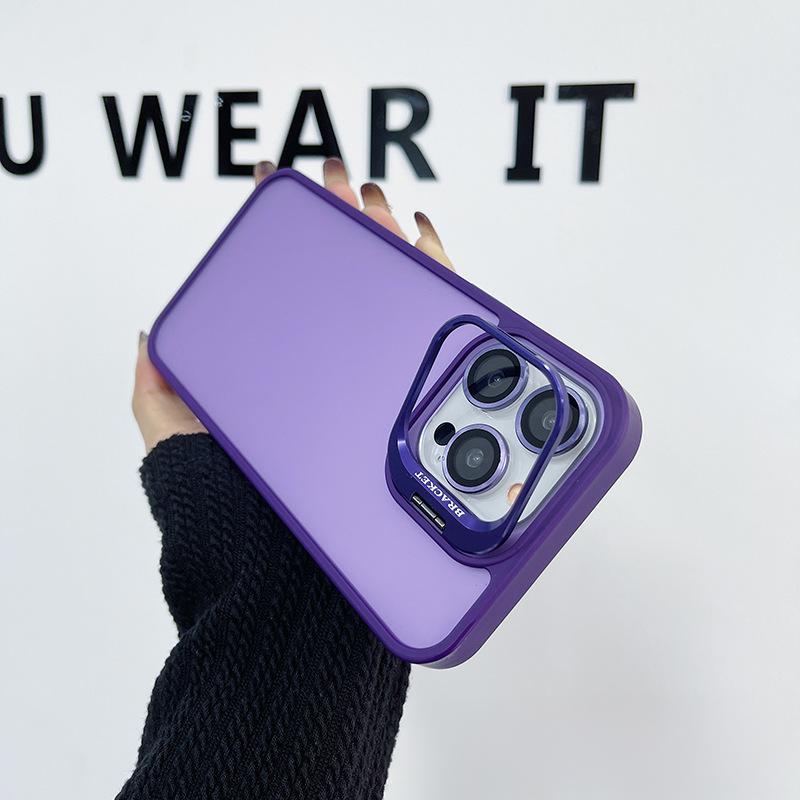 U3  Matte Phone Case with Metal Camera Lens Protector Kickstand Cleaning Wipes Full Cover Shockproof Design for iPhone 17 17 Pro 17 Pro Max