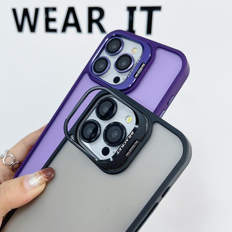 U3  Matte Phone Case with Metal Camera Lens Protector Kickstand Cleaning Wipes Full Cover Shockproof Design for iPhone 17 17 Pro 17 Pro Max