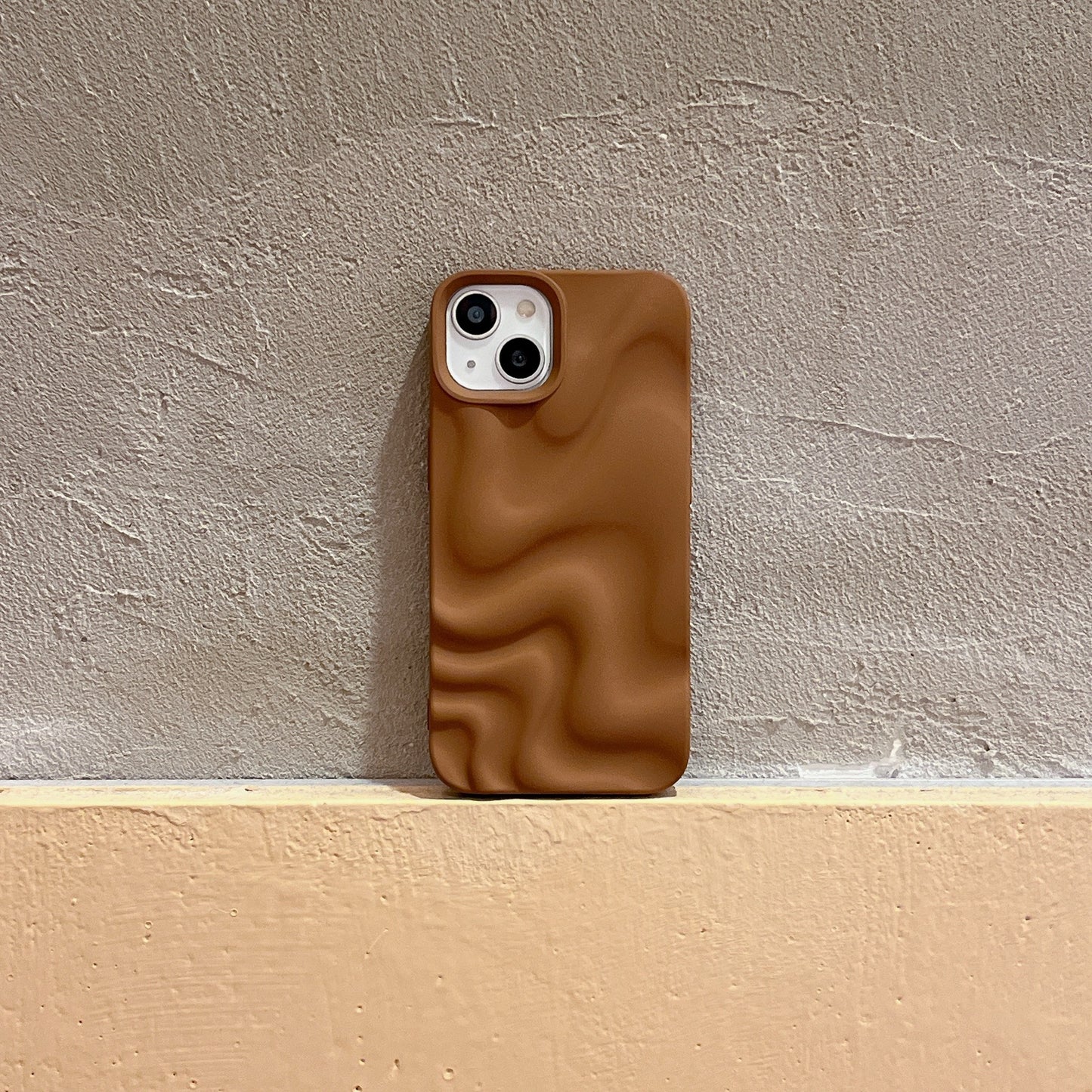 Wavy Texture Silicone Case Custom Colors Shockproof Matte Phone Cover for iPhone Samsung Xiaomi Models Wholesale Available