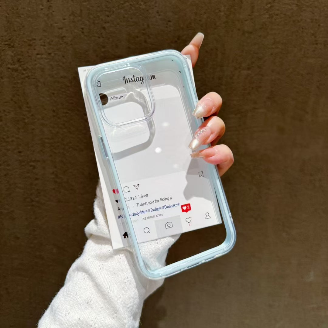 Wholesale Phone Cases Customizable Factory Direct 2-in-1 Acrylic Hard Clear Phone Case with Soft TPU Bumper – Shockproof Slim Cover for iPhone