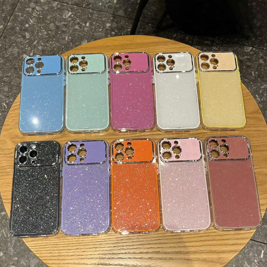 Luxury Glitter Case for iPhone 17 Series – Sparkly Bling Design, Metal Lens Frame, Transparent Edge, Instantly Upgrade Your Look