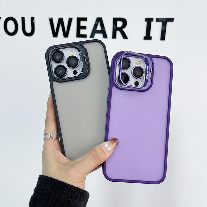 U3  Matte Phone Case with Metal Camera Lens Protector Kickstand Cleaning Wipes Full Cover Shockproof Design for iPhone 17 17 Pro 17 Pro Max