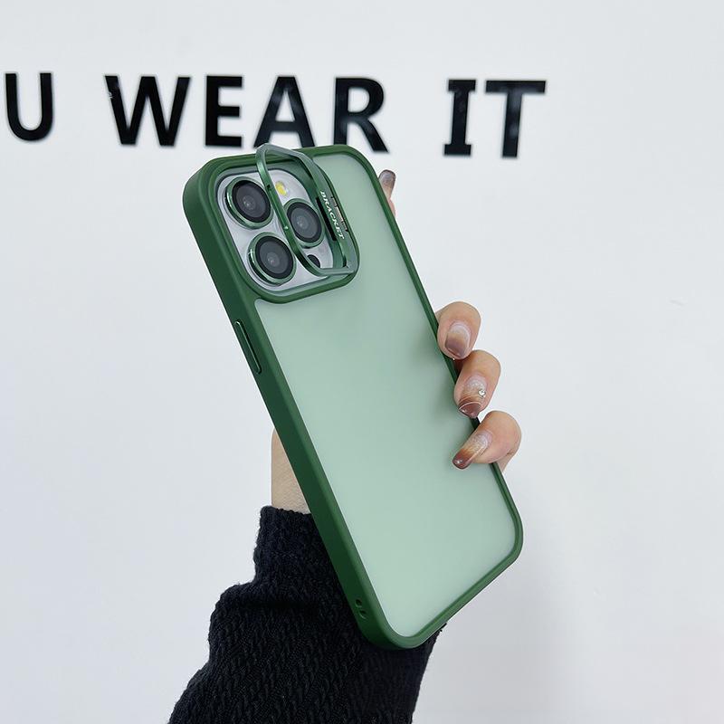 U3  Matte Phone Case with Metal Camera Lens Protector Kickstand Cleaning Wipes Full Cover Shockproof Design for iPhone 17 17 Pro 17 Pro Max