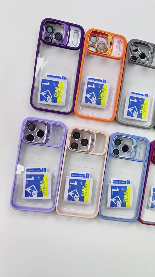 U1 Acrylic iPhone 17 Case with Camera Stand | Clear Shockproof Design